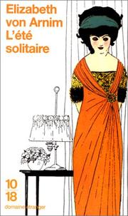 Cover of: L'été solitaire by Elizabeth von Arnim