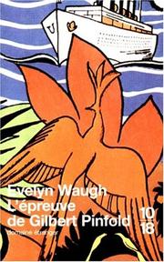 Cover of: L'épreuve de Gilbert Pinfold