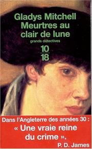 Cover of: Meurtres au clair de lune by Gladys Mitchell
