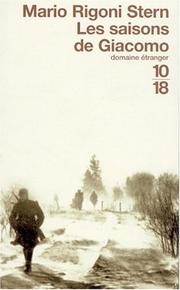 Cover of: Les Saisons de Giacomo