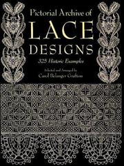 Cover of: Pictorial Archive of Lace Designs: 325 Historic Examples (Dover Pictorial Archive Series)