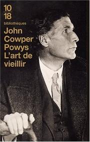 Cover of: L'art de vieillir by Theodore Francis Powys, Marie-Odile Fortier-Masek