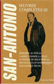 Cover of: Oeuvres complètes, tome 3