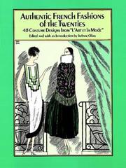 Cover of: Authentic French Fashions of the Twenties by JoAnne Olian