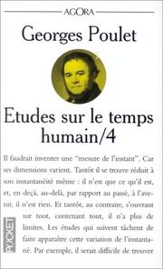 Cover of: Etudes sur le temps humain by Georges Poulet