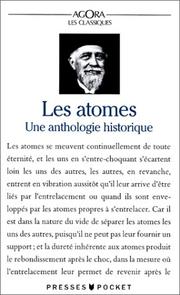 Cover of: Les Atomes. Une anthologie historique by Bernadette Bensaude-Vincent