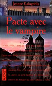 Cover of: Pacte avec le vampire