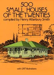 Cover of: 500 small houses of the twenties