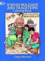 Cover of: Jewish Holidays and Traditions Coloring Book