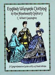 Cover of: English women's clothing in the nineteenth century: a comprehensive guide with 1,117 illustrations