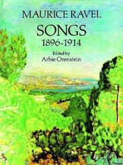 Cover of: Songs, 1896-1914 by Maurice Ravel