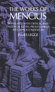 Cover of: The Works of Mencius by James Legge