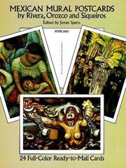 Cover of: Mexican Mural Paintings by Rivera, Orozco and Siqueiros: 24 Cards (Card Books)