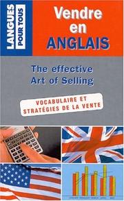 Cover of: Vendre en anglais