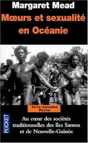 Cover of: Moeurs et sexualité en Océanie by Margaret Mead