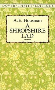 Cover of: A Shropshire lad