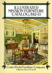 Cover of: Illustrated mission furniture catalog, 1912-13
