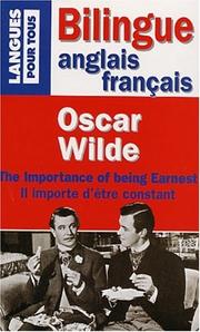 Cover of: Il importe d'être constant by Oscar Wilde, Wilde