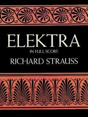 Cover of: Elektra in Full Score