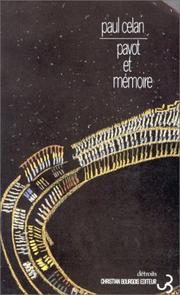 Cover of: Pavot et mémoire