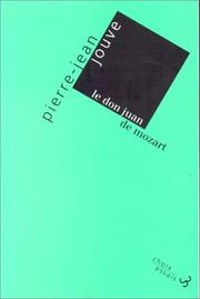 Cover of: Le Don Juan de Mozart by Pierre-Jean Jouve