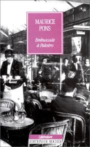 Cover of: Embuscade à Palestro