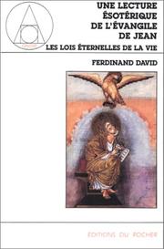 Cover of: Une lecture ésotérique de l'Évangile de Jean