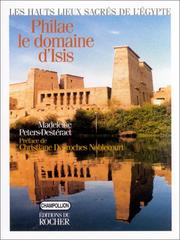 Cover of: Philae, le domaine d'Isis by Madeleine Peters-Destéract