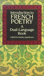 Cover of: Introduction to French poetry by edited by Stanley Appelbaum.