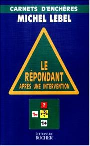 Cover of: Le Répondant après une intervention