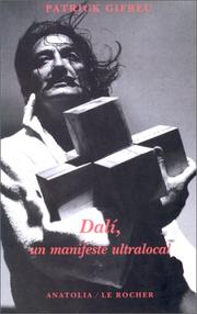 Cover of: Dali, un manifeste ultralocal