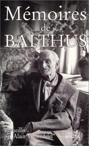Cover of: Mémoires de Balthus