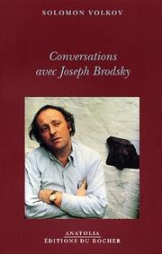 Cover of: Conversation avec Joseph Brodsky