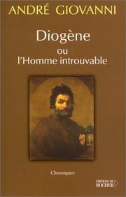 Cover of: Diogène ou l'homme introuvable