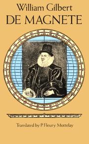 Cover of: De Magnete by William Gilbert