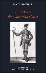 Cover of: En défense des valeureux Corses