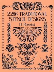 Cover of: 2,286 traditional stencil designs by H. Roessing