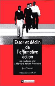 Cover of: Essor et déclin de l'affirmative action by J. Thermes