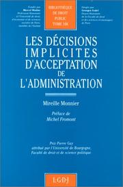 Cover of: Les décisions implicites d'acceptation de l'administration