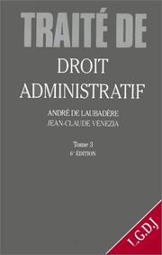 Cover of: Traité de droit administratif by Laubadere