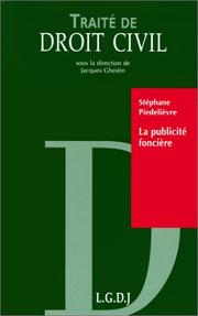 Cover of: La publicité foncière