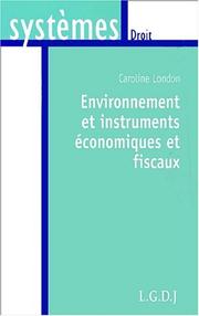 Cover of: Environnement et instruments economiques et fiscaux