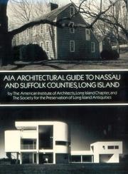 Cover of: AIA architectural guide to Nassau and Suffolk counties, Long Island