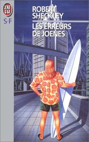 Cover of: Les erreurs de Joenes by Robert Sheckley
