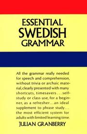 Cover of: Essential Swedish grammar