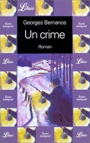 Cover of: Un Crime Folktale by Georges Bernanos