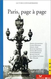Cover of: Paris, Page a Page (Lectures Contemporaines) by Pierre-Edmond Robert, Marcel Jouhandeau