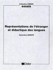 Cover of: Représentations de l'étranger et didactique des langues by Geneviève Zarate