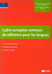 Cover of: Cadre européen commun de référence pour les langues by Conseil de l'Europe