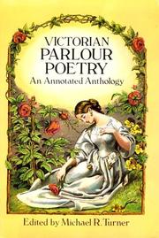 Cover of: Victorian parlour poetry: an annotated anthology